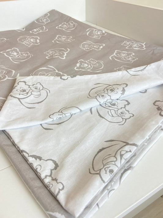 Bettbezug mit verdecktem Reißverschluss aus Baumwolle