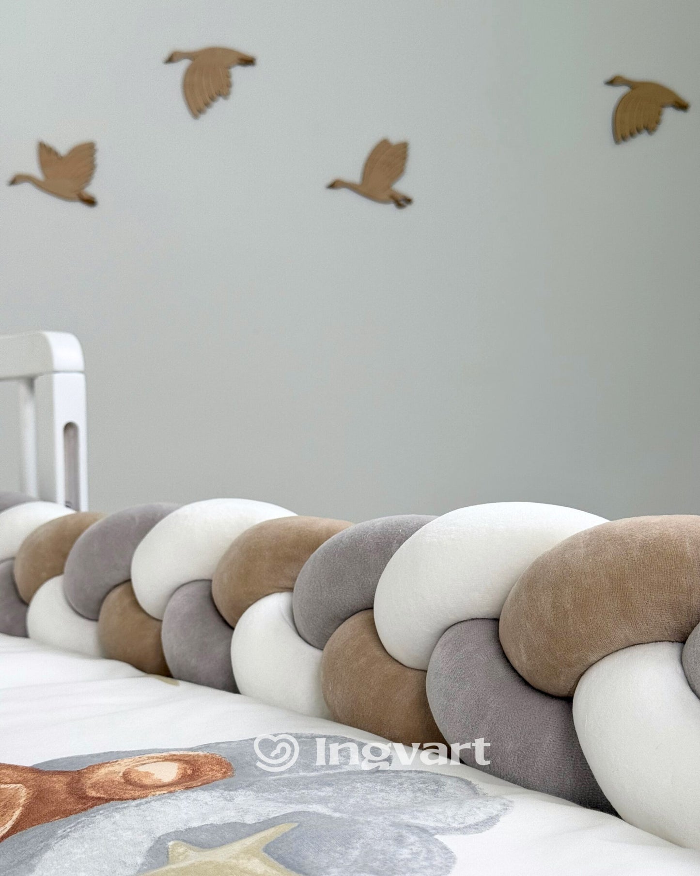 Bettwäsche-Set „Bärte auf grauen Wolken“