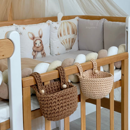 Bettwäsche-Set „Beige Bälle und Tiere“