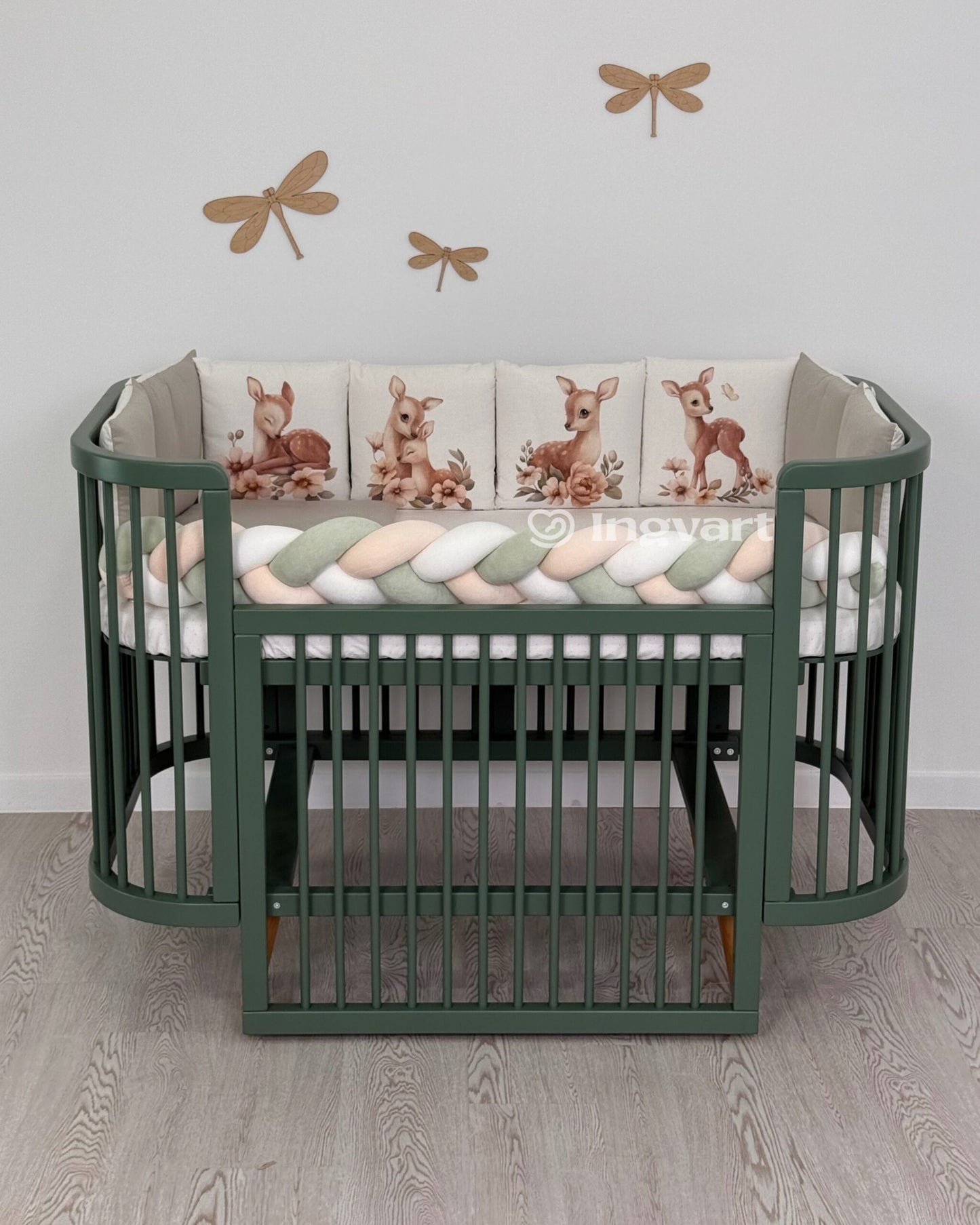 Bettwäsche-Set „Hirsch mit Schmetterling“