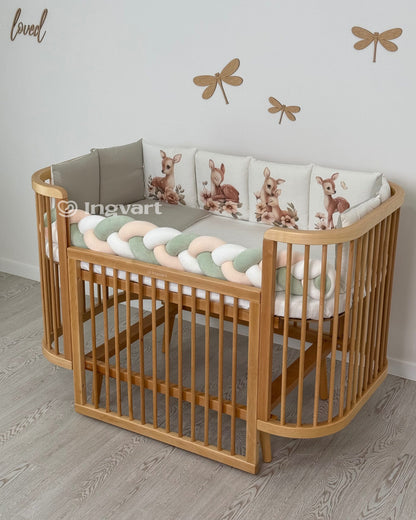 Bettwäsche-Set „Hirsch mit Schmetterling“