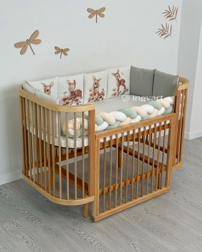 Bettwäsche-Set „Hirsch mit Schmetterling“