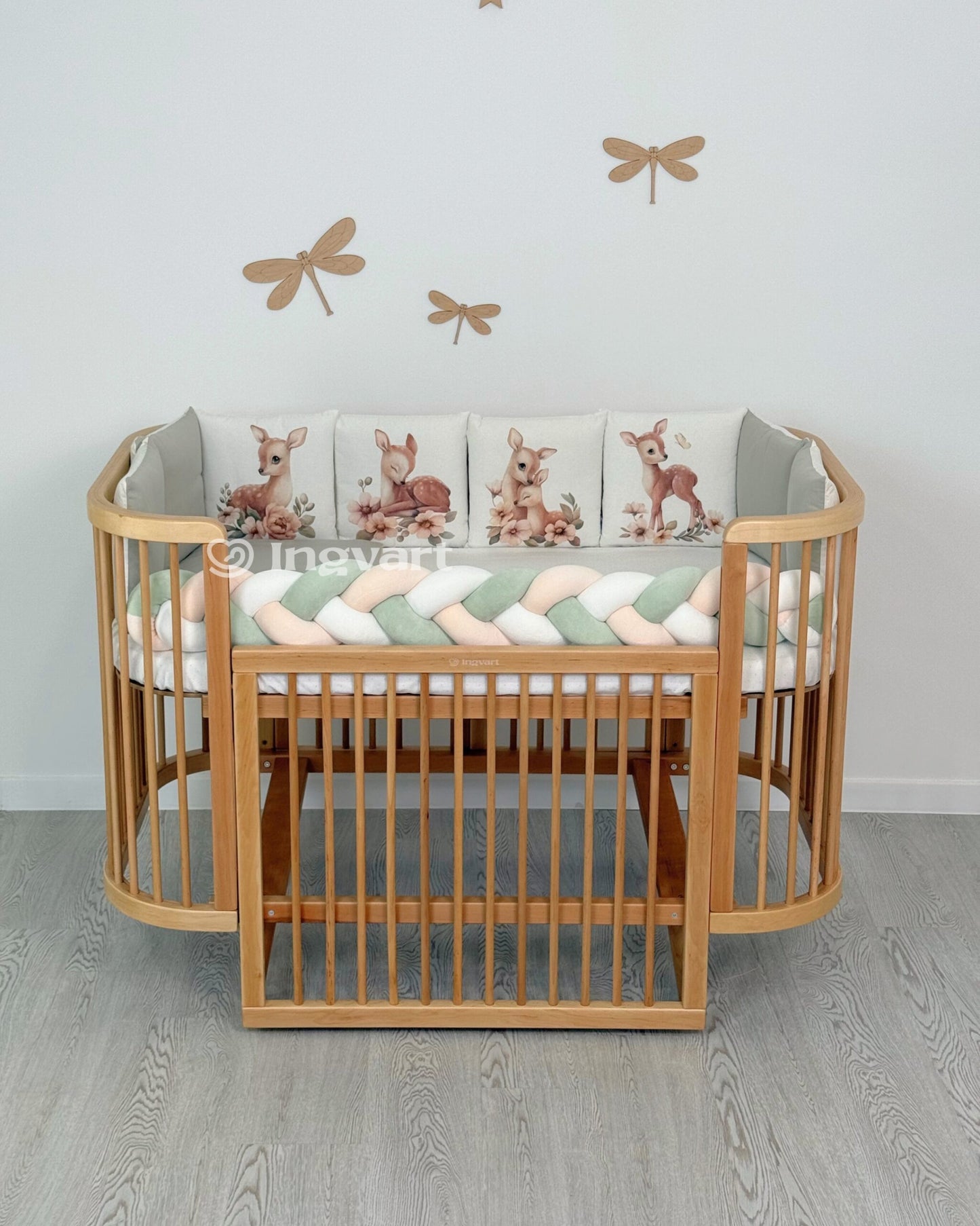 Bettwäsche-Set „Hirsch mit Schmetterling“