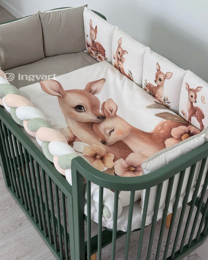 Bettwäsche-Set „Hirsch mit Schmetterling“