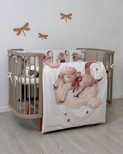 Bettwäsche-Set „Lamm auf den Wolken“
