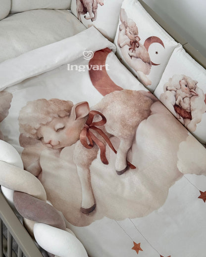 Bettwäsche-Set „Lamm auf den Wolken“