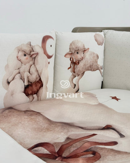 Bettwäsche-Set „Lamm auf den Wolken“