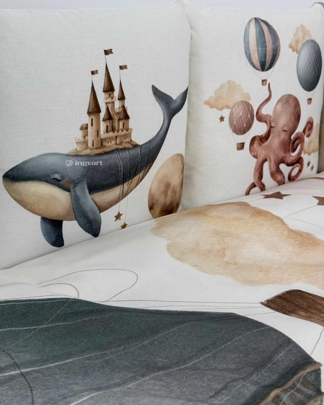 Bettwäsche-Set „Märchenhafte Bewohner des Ozeans“