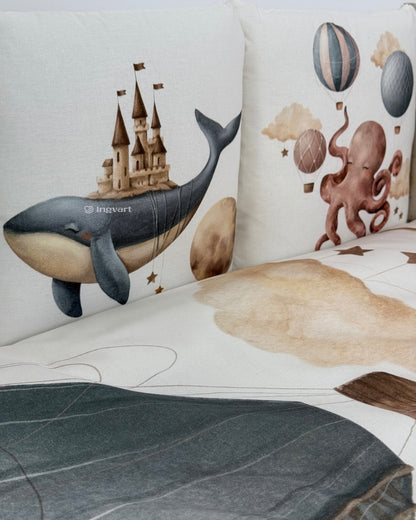 Bettwäsche-Set „Märchenhafte Bewohner des Ozeans“