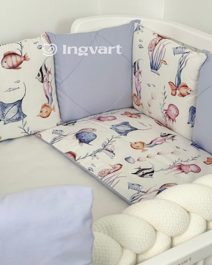 Bettwäsche-Set „Ozean-Aquarell“