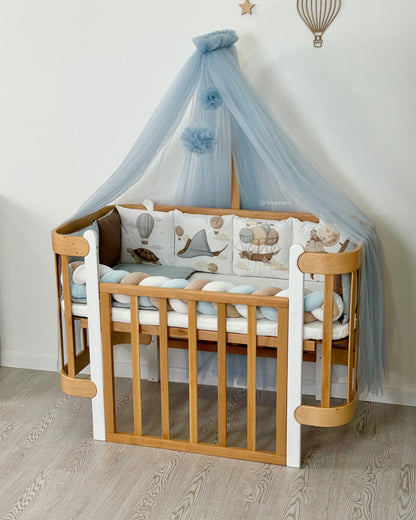 Bettwäsche-Set „Ozeanreise im Traum“ (einfarbiger Bettbezug)