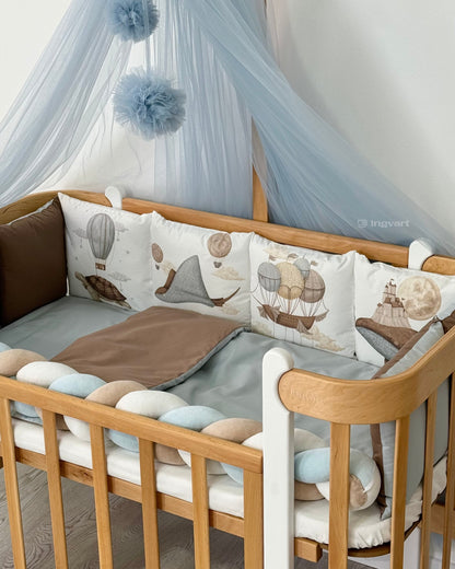 Bettwäsche-Set „Ozeanreise im Traum“ (einfarbiger Bettbezug)