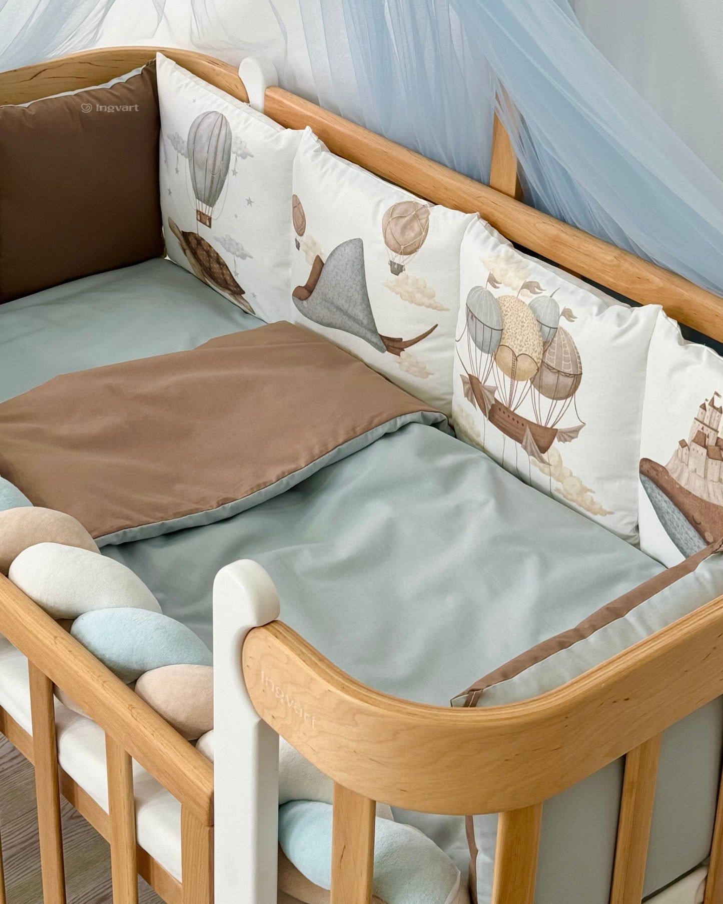 Bettwäsche-Set „Ozeanreise im Traum“ (einfarbiger Bettbezug)