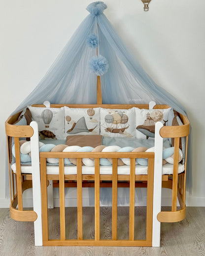 Bettwäsche-Set „Ozeanreise im Traum“ (einfarbiger Bettbezug)