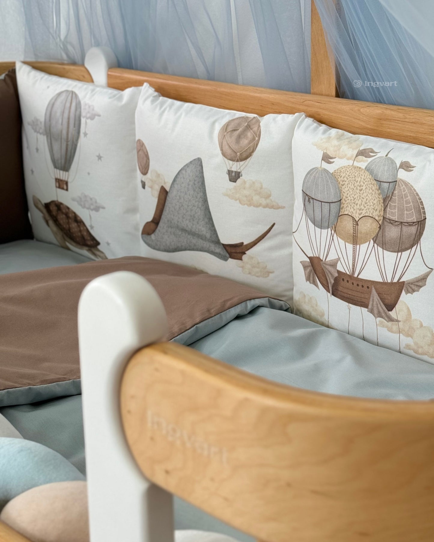 Bettwäsche-Set „Ozeanreise im Traum“ (einfarbiger Bettbezug)