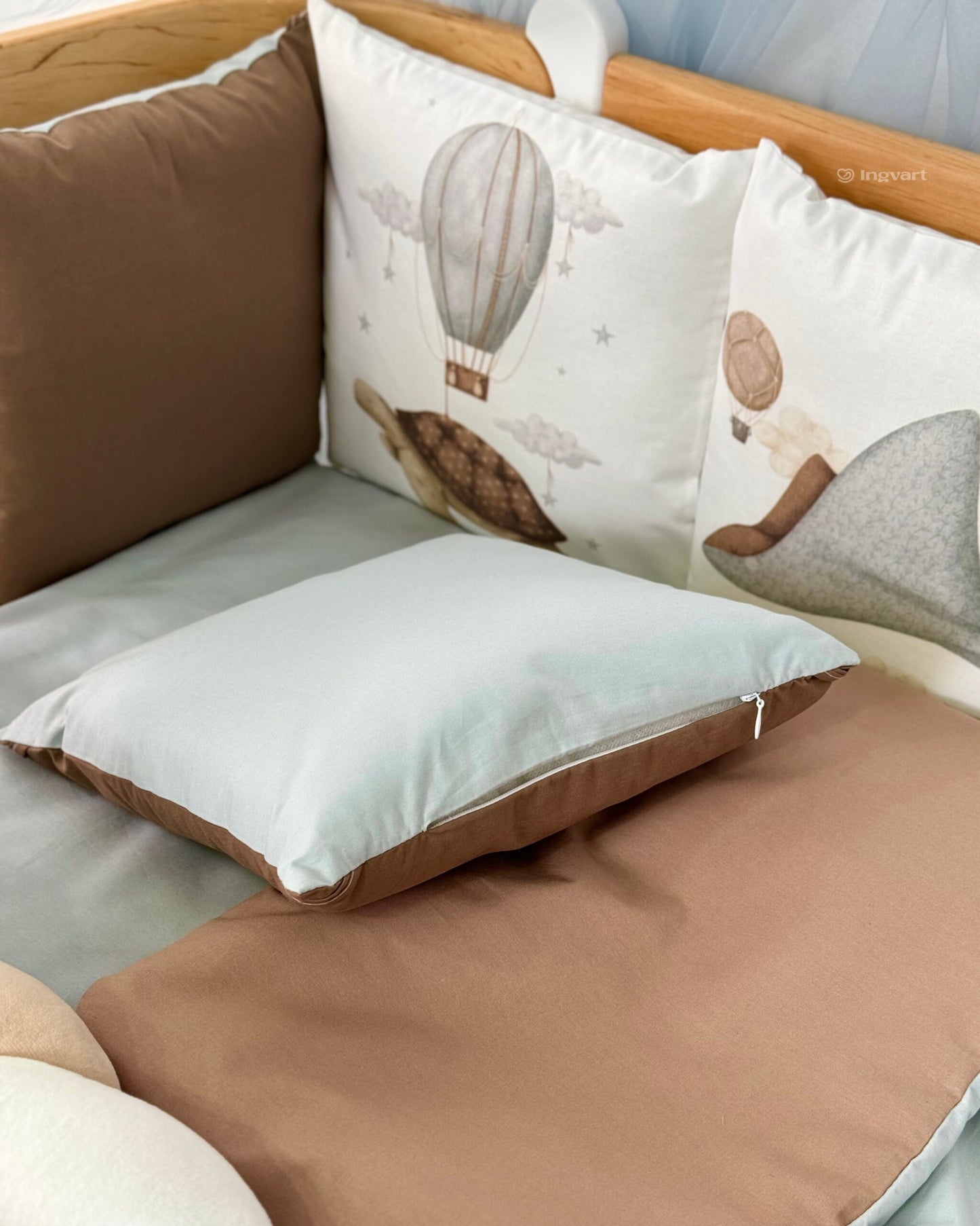 Bettwäsche-Set „Ozeanreise im Traum“ (einfarbiger Bettbezug)