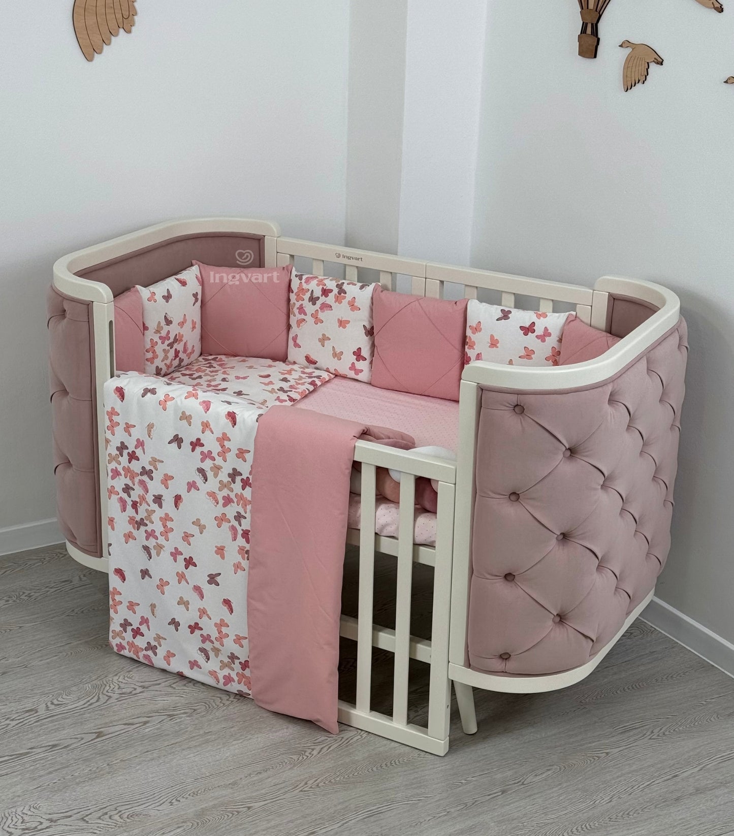 Bettwäsche-Set „Puder-Schmetterlinge“