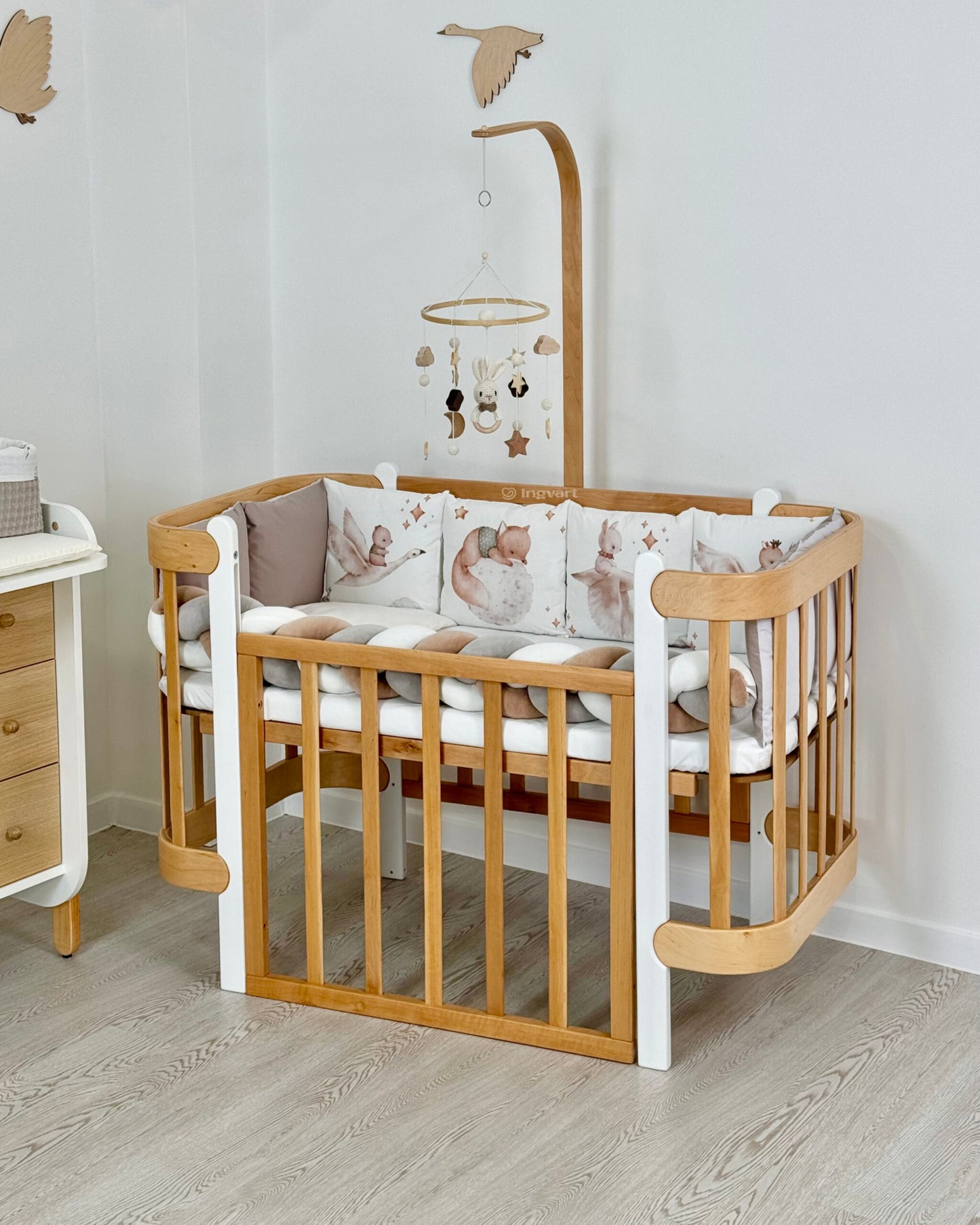 Bettwäsche-Set „Tier auf Gänsen“