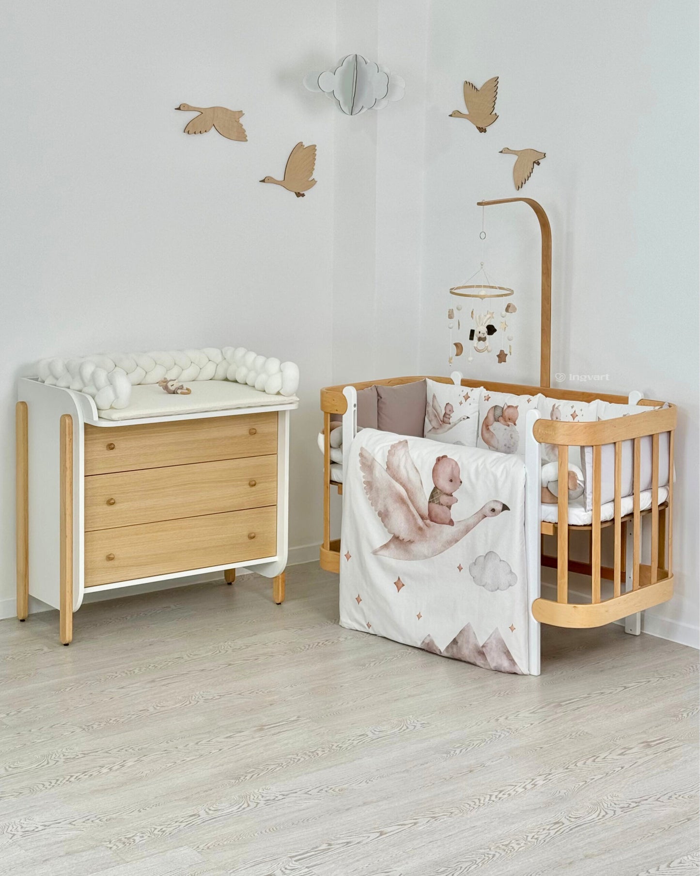 Bettwäsche-Set „Tier auf Gänsen“