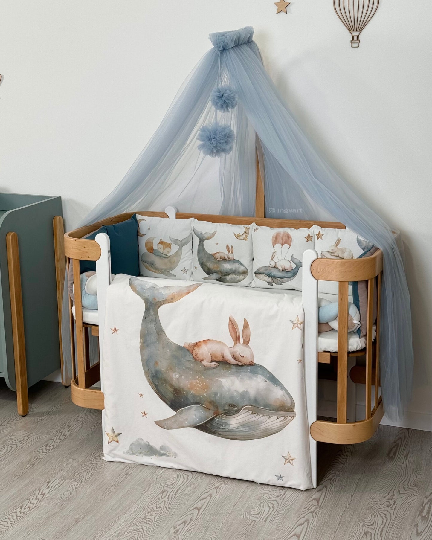 Bettwäsche-Set „Tier auf Walen“