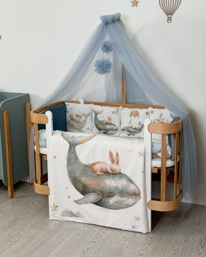 Bettwäsche-Set „Tier auf Walen“