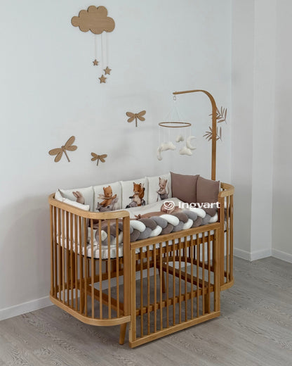 Bettwäsche-Set „Tiere auf Autos“