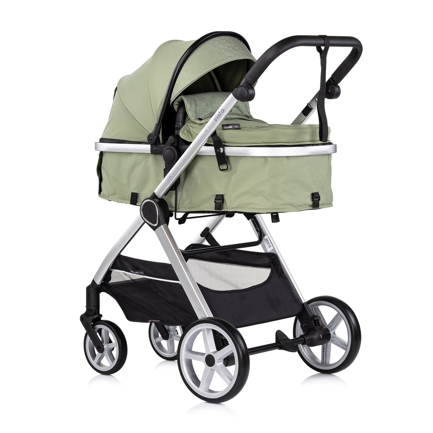 3-in-1 VERWANDELBARER KINDERWAGEN „VISTA“ BASILIKUM