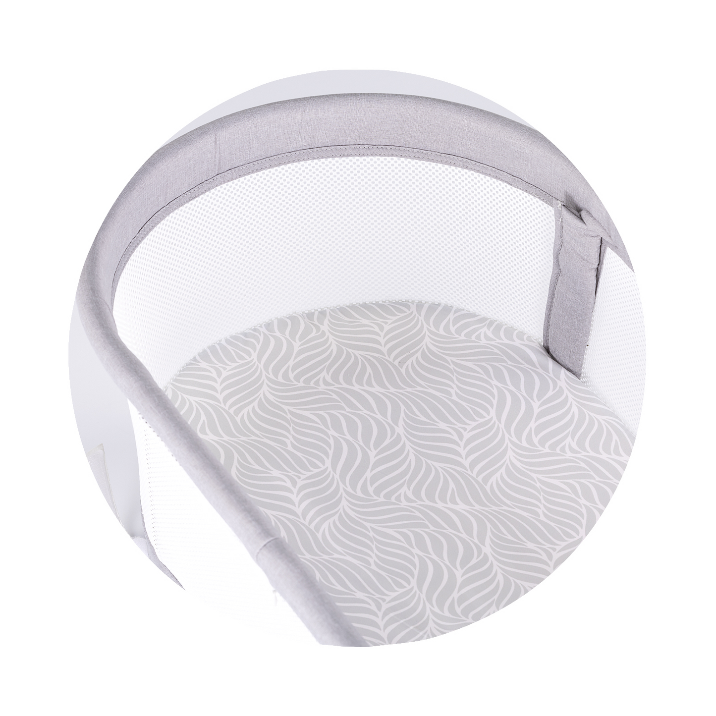 ELEKTRISCHES KINDERBETT/WIEGE MIT LED-DISPLAY „SOGNO“ GREY