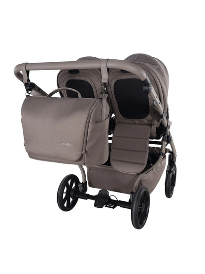 Zwillings-/Geschwisterwagen JUNAMA DUO V4 - CAPPUCCINO
