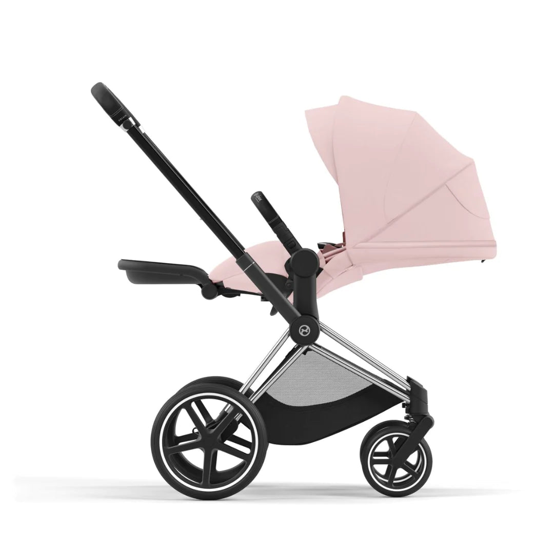 CYBEX PRIAM Set Gestell in Chrome Brown - Peach Pink