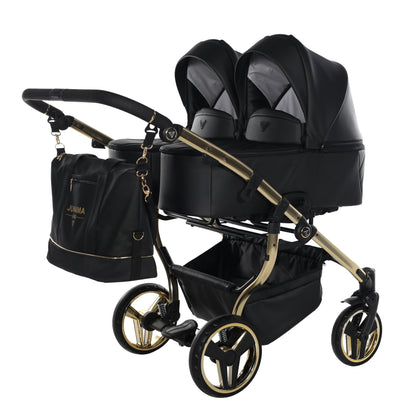 Zwillings-/Geschwisterwagen JUNAMA DUO V3 - ECO BLACK