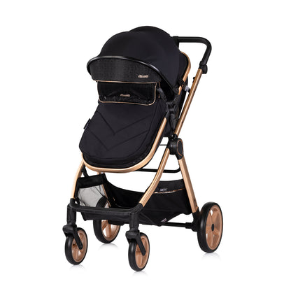 3-in-1 VERWANDELBARER KINDERWAGEN „VISTA“ BROMBEER
