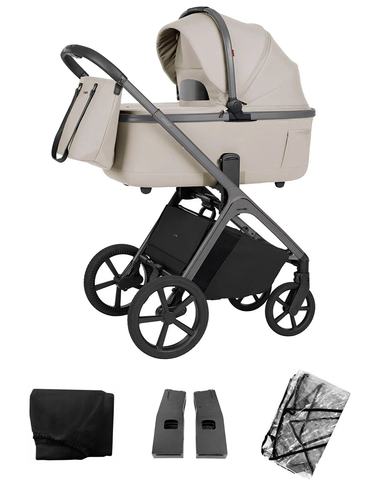CARRELLO VECTOR F CRL-6700 - mit faltbarer BABYWANNE - ZEPHYR BEIGE