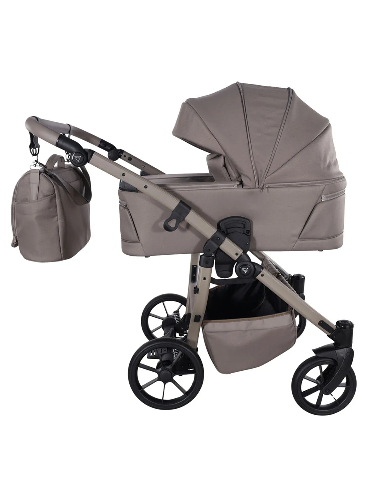 Zwillings-/Geschwisterwagen JUNAMA DUO V4 - CAPPUCCINO
