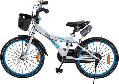 Kinderfahrrad Donaldo 20 Zoll, V-Brake-Bremsen, höhenverstellbar, Seitenständer, Korb