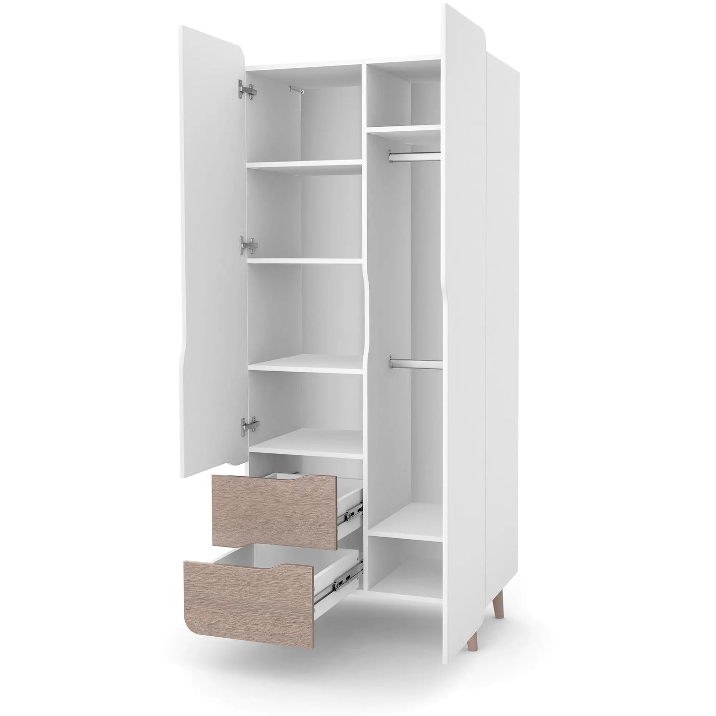 Veres Sydney 850 zweitüriger Kleiderschrank für das Kinderzimmer (85x47x194 cm)