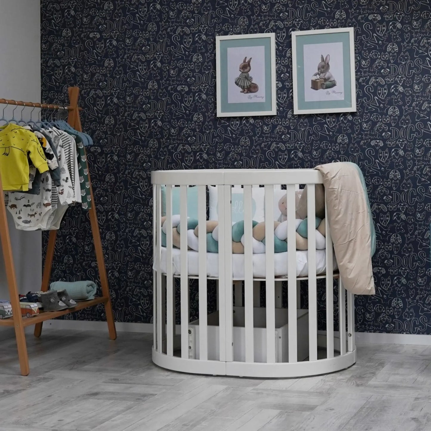 Schaukelsystem für das Babybett Rom (90*70)