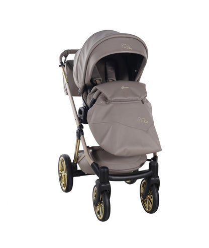Junama Diamond Cubby Kombi-Kinderwagen - Cappuccino/Gold