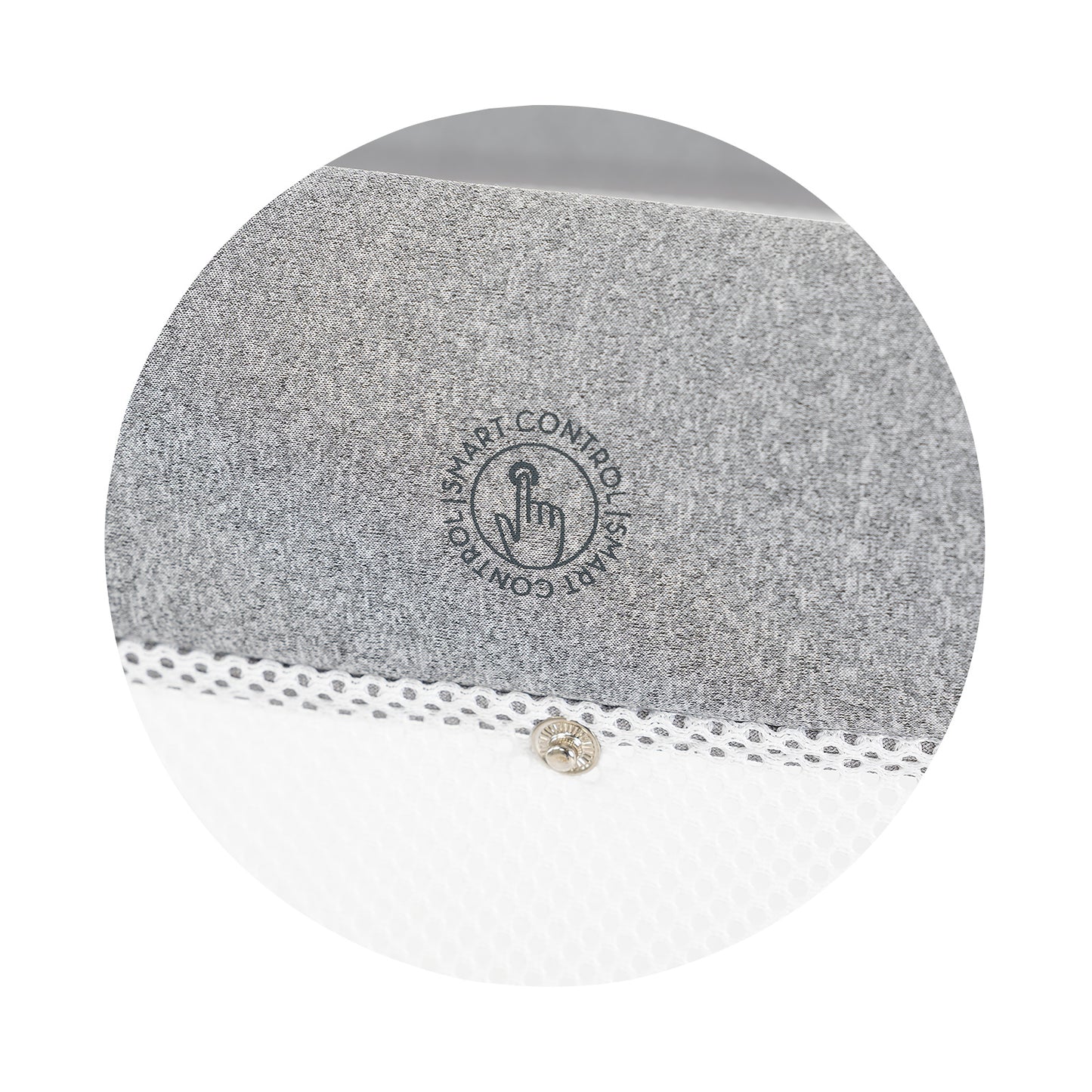 ELEKTRISCHES BEISTELLBETT/BABYWIEGE MIT ABKLAPPBARER SEITE „ULTIMA“ GREY