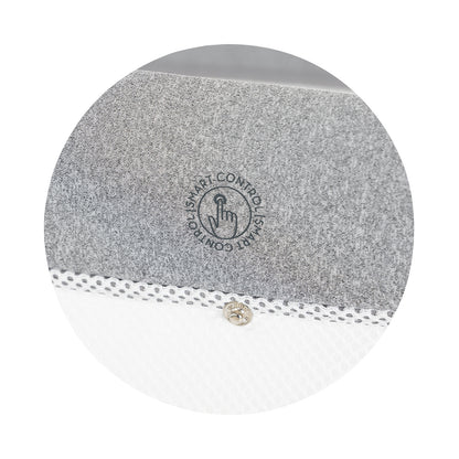 ELEKTRISCHES BEISTELLBETT/BABYWIEGE MIT ABKLAPPBARER SEITE „ULTIMA“ GREY
