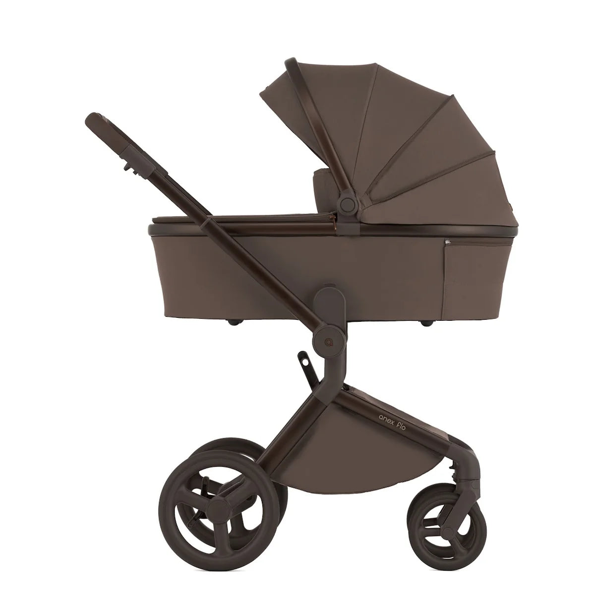 BUNDLE SET: ANEX FLO BROWNY Kombi-Kinderwagen 4in1 inkl. NUNA ARRA FLEX BABYSCHALE & BASE NEXT