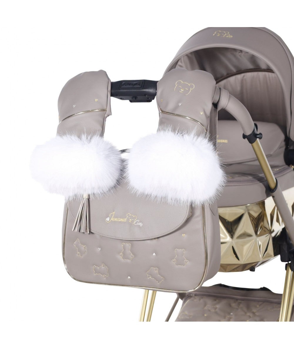 Junama Diamond Cubby Kombi-Kinderwagen - Cappuccino/Gold