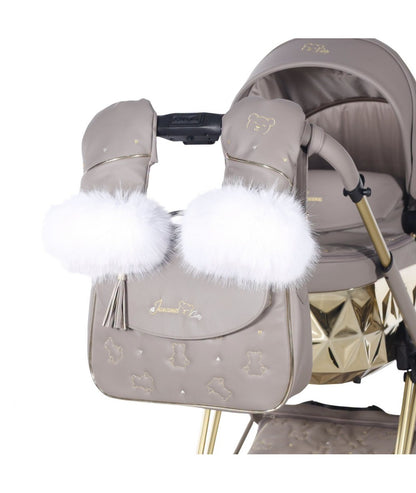Junama Diamond Cubby Kombi-Kinderwagen - Cappuccino/Gold
