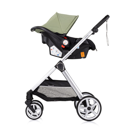 3-in-1 VERWANDELBARER KINDERWAGEN „VISTA“ BASILIKUM