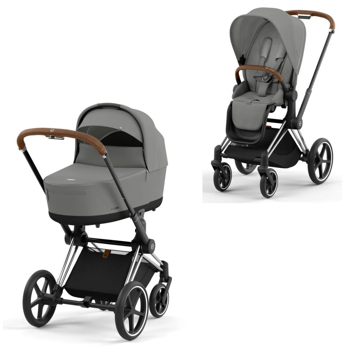 CYBEX PRIAM Set Gestell in Chrome Brown - Mirage Grey