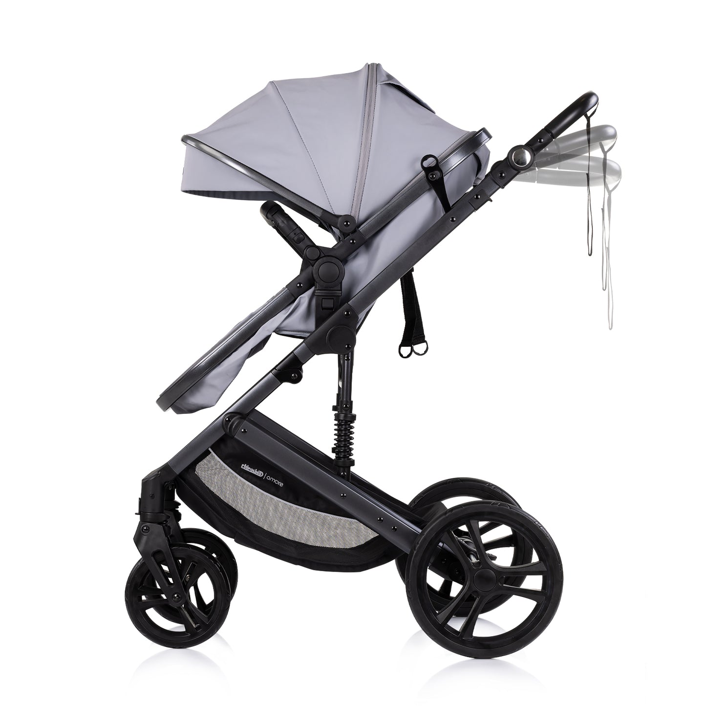 3-in-1 VERWANDELBARER KINDERWAGEN „AMORE“ PLATINUM