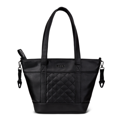 MOON - V-SHAPE BAG black leather
