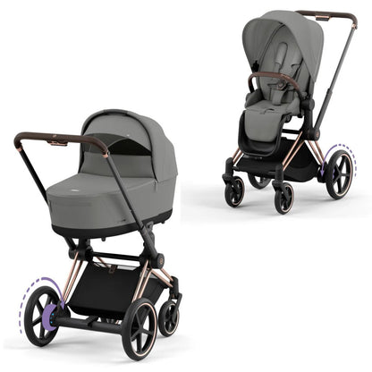CYBEX e-PRIAM Set Gestell in Roségold - Mirage Grey