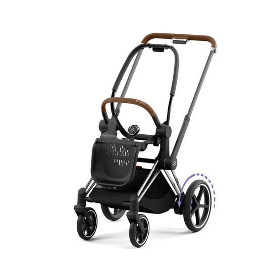 CYBEX - e-Priam Rahmen - Chrome with Brown Details