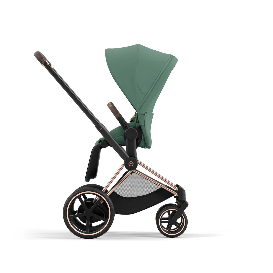 CYBEX e-PRIAM Set Gestell in Roségold - Leaf Green